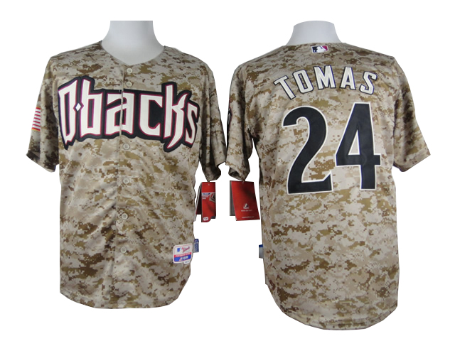 Men Arizona Diamondback #24 Tomas Camo MLB Jerseys->arizona diamondback->MLB Jersey